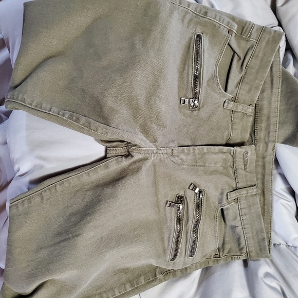 Olive Green Jeans - Picture 2 of 5